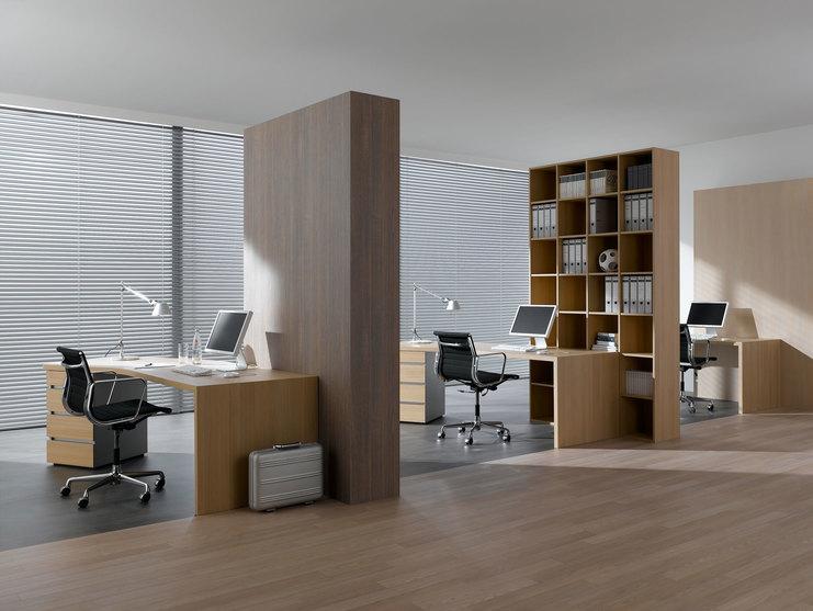 Impressionen eines Arbeitszimmers Impression eines Arbeitszimmers im Stil Großraumbüro